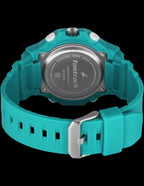 Fastrack Streetstyle Quartz Digital  Teal PU Strap Watch For Guys.