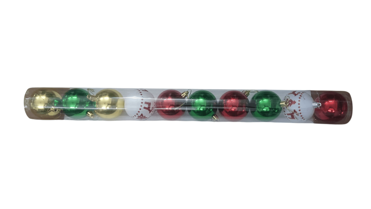 Christmas Tree Ornaments – Pack of 10 | Hanging Decorations for Xmas Trees | Festive Holiday Decoration