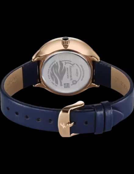 Fastrack Oceanyx Quartz Analog with Date Blue Dial Blue Strap Watch For Girls