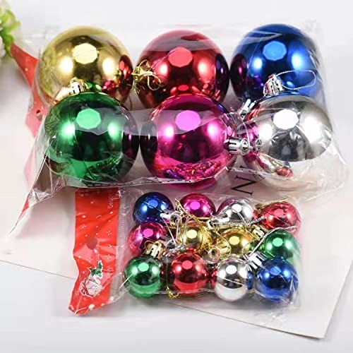 Christmas Tree Ornaments – Pack of 6 Balls | Hanging Decorations for Xmas Tree, Home & Party