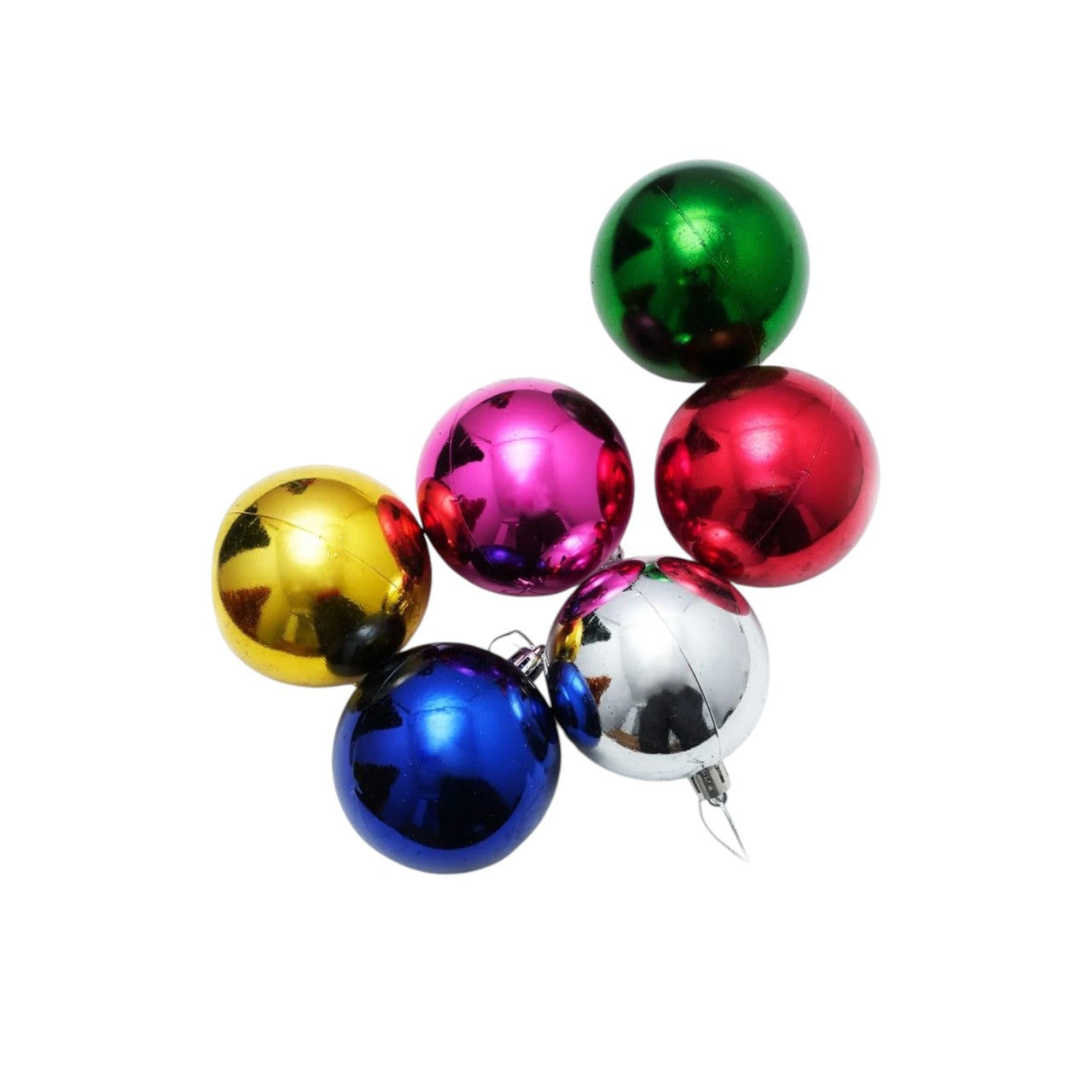Christmas Tree Ornaments – Pack of 6 Balls | Hanging Decorations for Xmas Tree, Home & Party