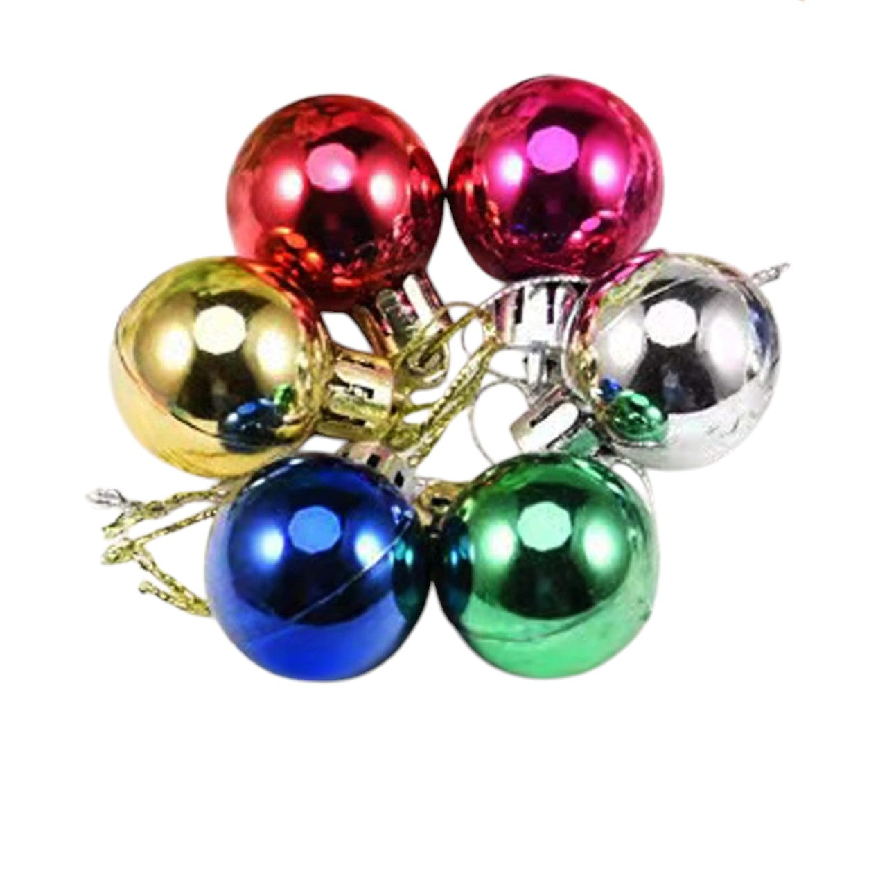 Christmas Tree Ornaments – Pack of 6 Balls | Hanging Decorations for Xmas Tree, Home & Party