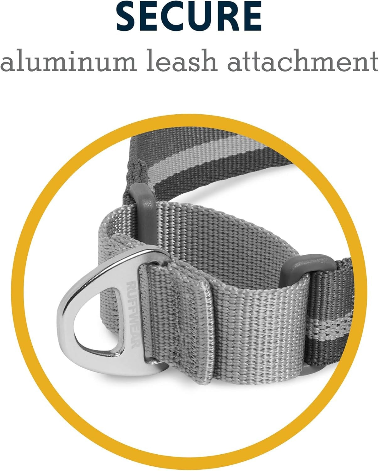 Ruffwear Top Rope Collar for Dogs-Granite Gray
