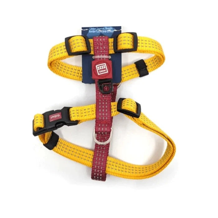 Gigwi Classic Line Harness for Dogs-Yellow