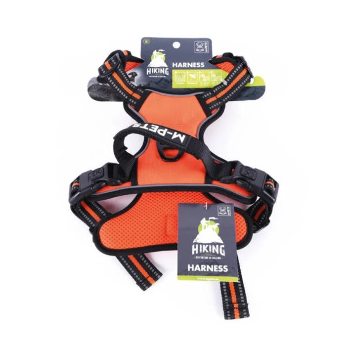 M Pets Hiking Harness for Dogs-Orange