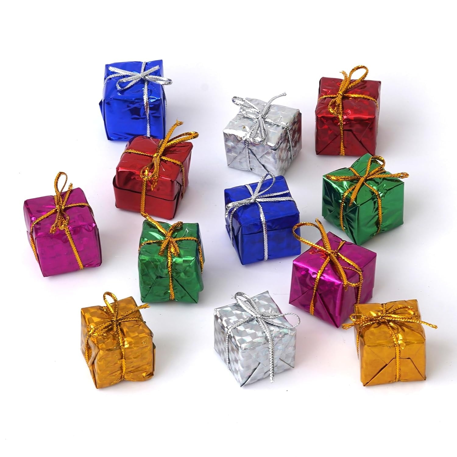 Christmas Gift Boxes – 12 PCS Multicolor | Festive Holiday Packaging for Presents, Party Favors & Decorations
