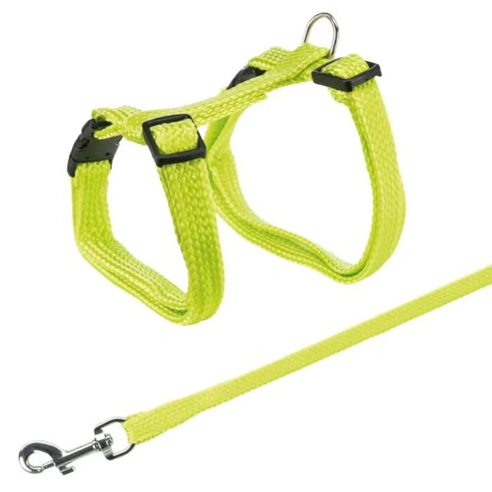 Trixie Harness with Leash for Cats-Green