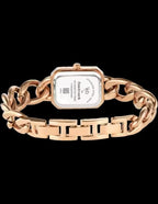 Fastrack Quartz Analog Rose Gold Dial Rose Gold Metal Strap Watch for Girls