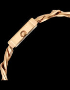 Fastrack Quartz Analog Rose Gold Dial Rose Gold Metal Strap Watch for Girls