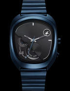 Fastrack Men UFO Quartz Multifunction Black Dial Blue Stainless Steel Strap Watch