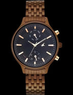 Fastrack Ruffles Quartz Multifunction Black Dial Stainless Steel Strap Watch for Girls