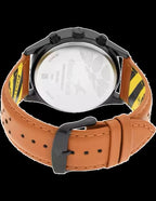 Fastrack FastFit Quartz Analog with Day and Date Blue Dial Leather Strap Watch