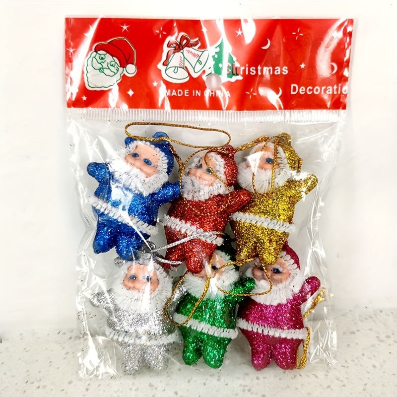 Christmas Ornament Multicolor Sparkling Star  | Hanging Holiday Decor for Tree, Office & Party