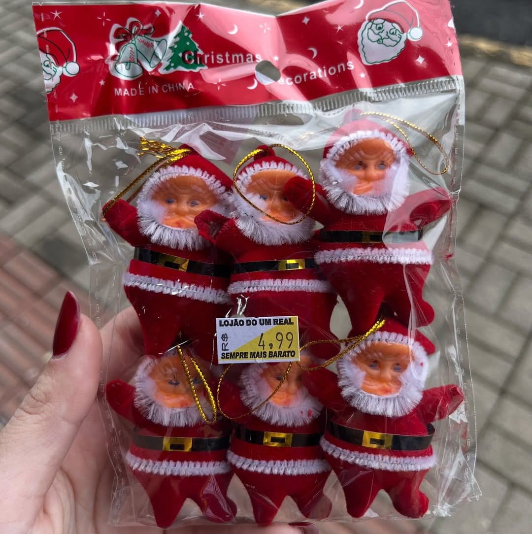 Christmas Miniature Santa Claus Hanging Ornaments | Festive Holiday Decor for Tree & Seasonal Celebrations