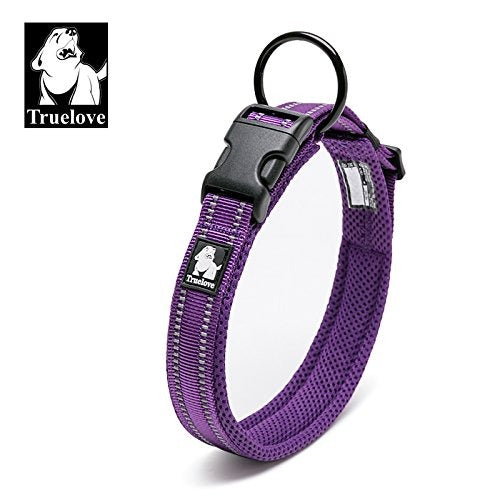 True love Classic Ultra Comfortable and Durable Dog Collars-Purple