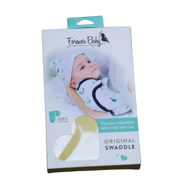 Blanket | Soft Baby Swaddling Blanket with Cap – 100% Cotton, Adjustable Wrap (1 Pack)