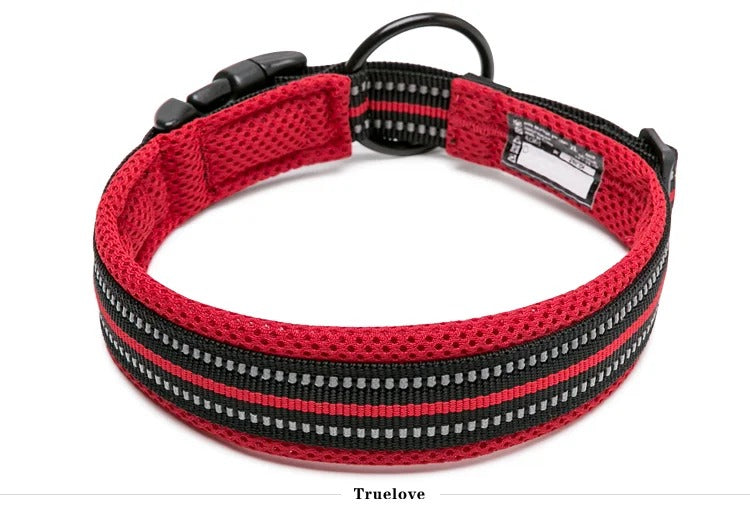 True love Classic Ultra Comfortable and Durable Dog Collars-Red