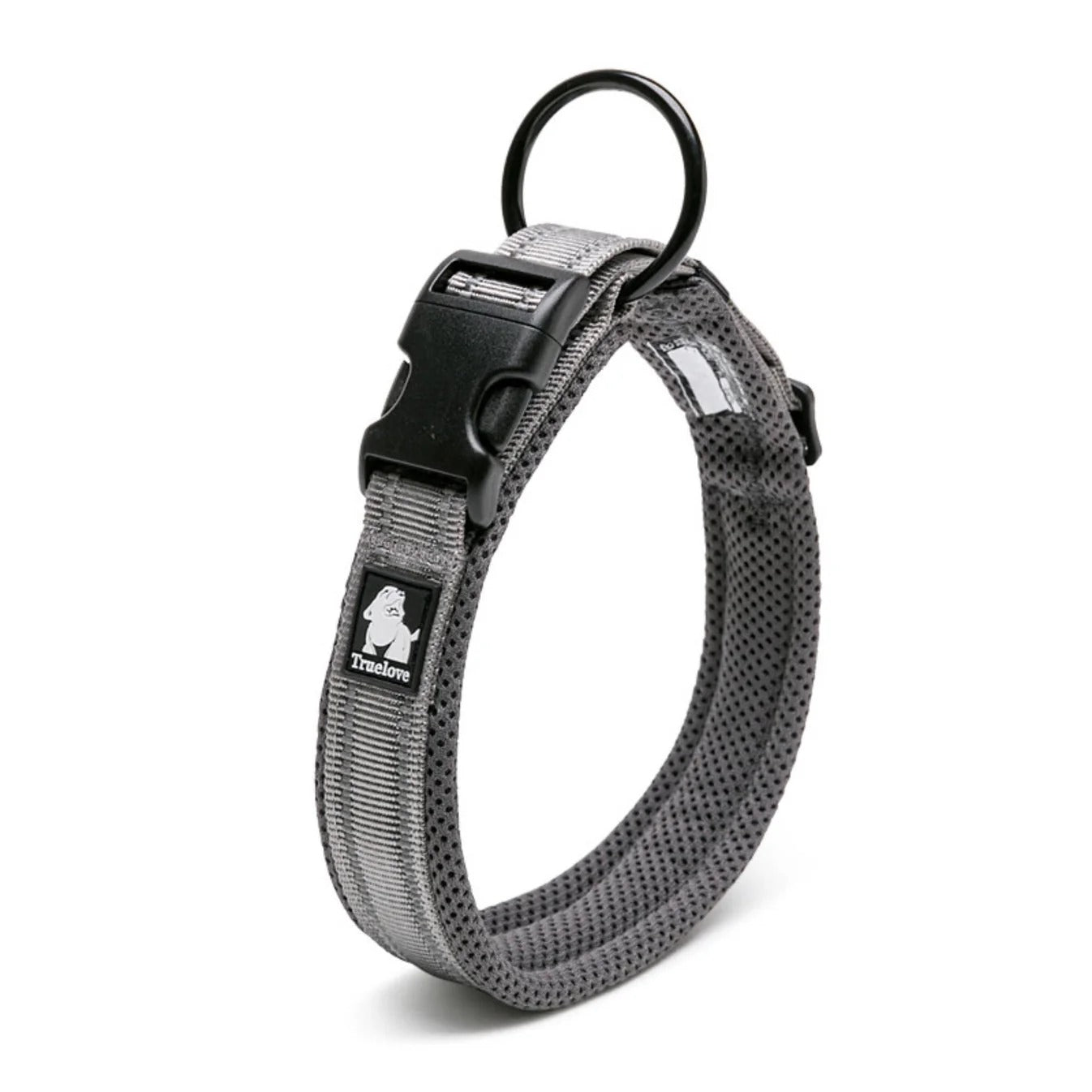 True love Classic Ultra Comfortable and Durable Dog Collars- Grey