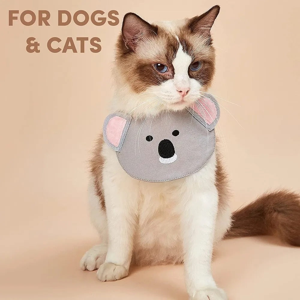 Fofos Cute Pet Bib Accessory-Grey