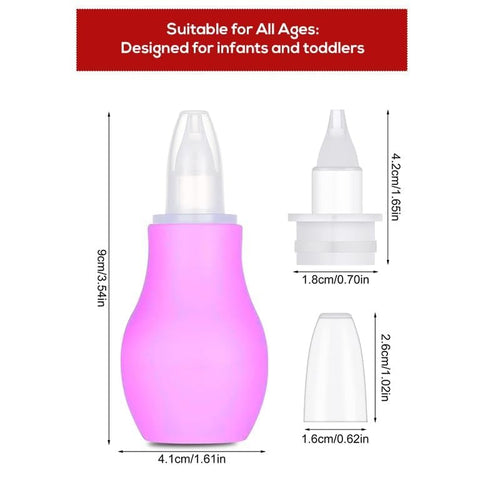 Baby Nasal Snorter – Soft Silicone Nose Cleaner for Newborns & Toddlers | BPA-Free
