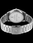 Fastrack Groove Quartz Analog Green Dial Silver Stainless Steel Strap Watch