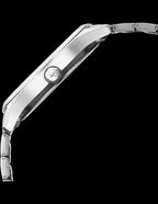 Fastrack Groove Quartz Analog Green Dial Silver Stainless Steel Strap Watch