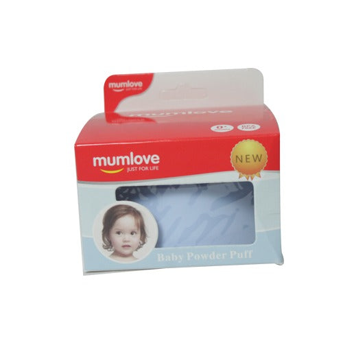 Baby Powder Puff by Mumlove – Soft, BPA-Free with Case (1 Pc) | blue |