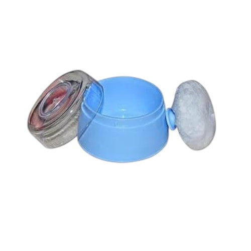 Baby Powder Puff by Mumlove – Soft, BPA-Free with Case (1 Pc) | blue |