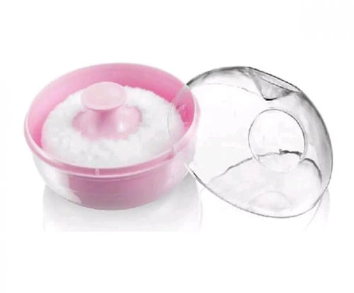 Baby Powder Puff by Mumlove – Soft, BPA-Free with Case (1 Pc)|pink|