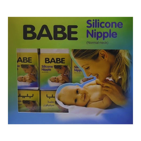 Baby Silicone Feeding Nipples – Babe | BPA-Free, Anti-Colic, Natural Feeding | Pack of 1