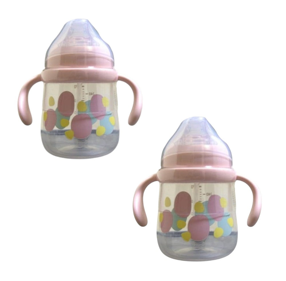 Baby Sipper Bottle with Handle – Snuggy Natural Flow Flip-Top Straw Cup (300ml, 1 Piece) |