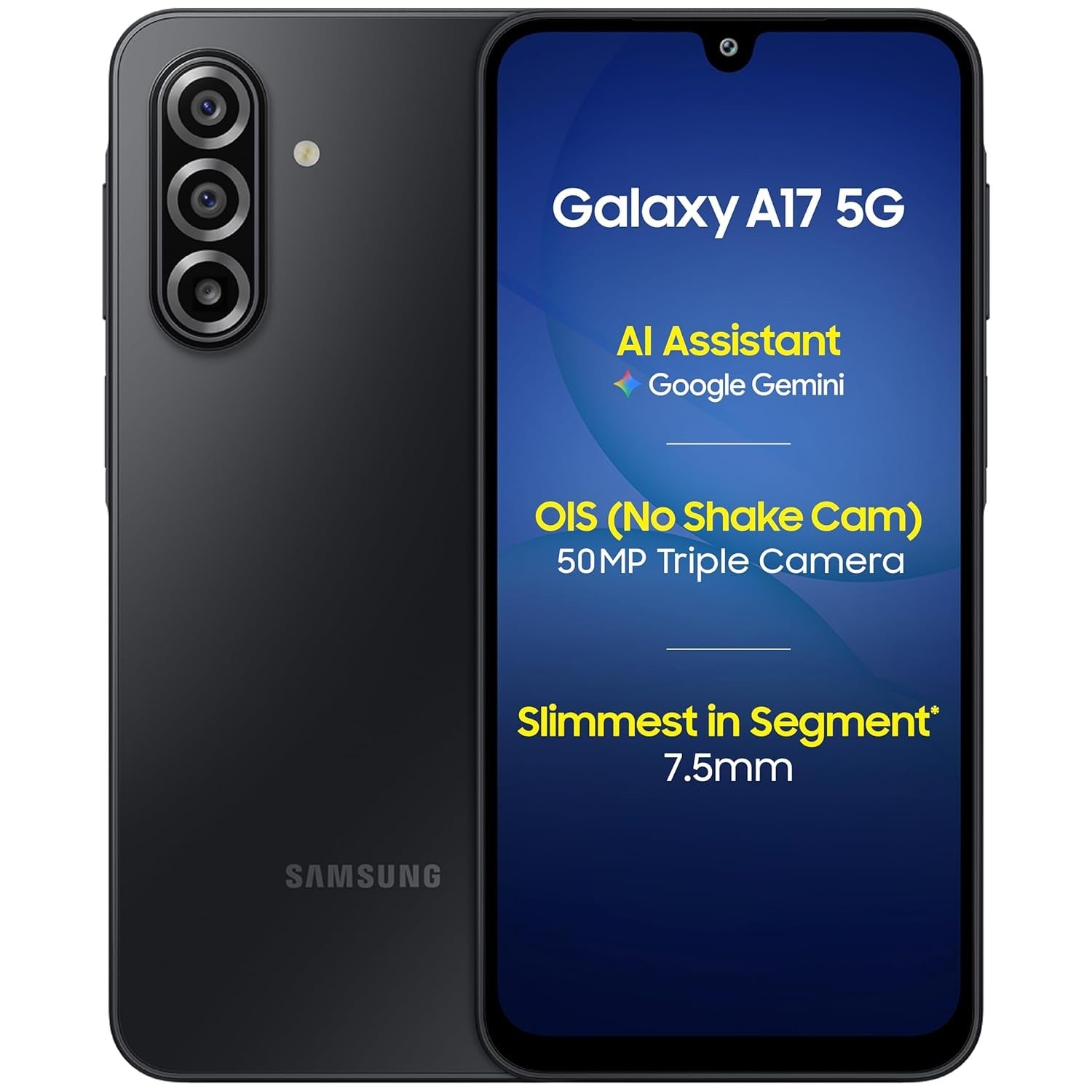 SAMSUNG -  A176B GALAXY A17 5G 8GB 128GB BLACK