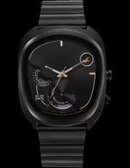 Fastrack Men UFO Quartz Multifunction Black Dial Stainless Steel Strap Watch