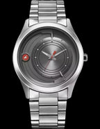 Fastrack Groove Quartz Analog Grey Dial Silver Stainless Steel Strap Watch For Guys