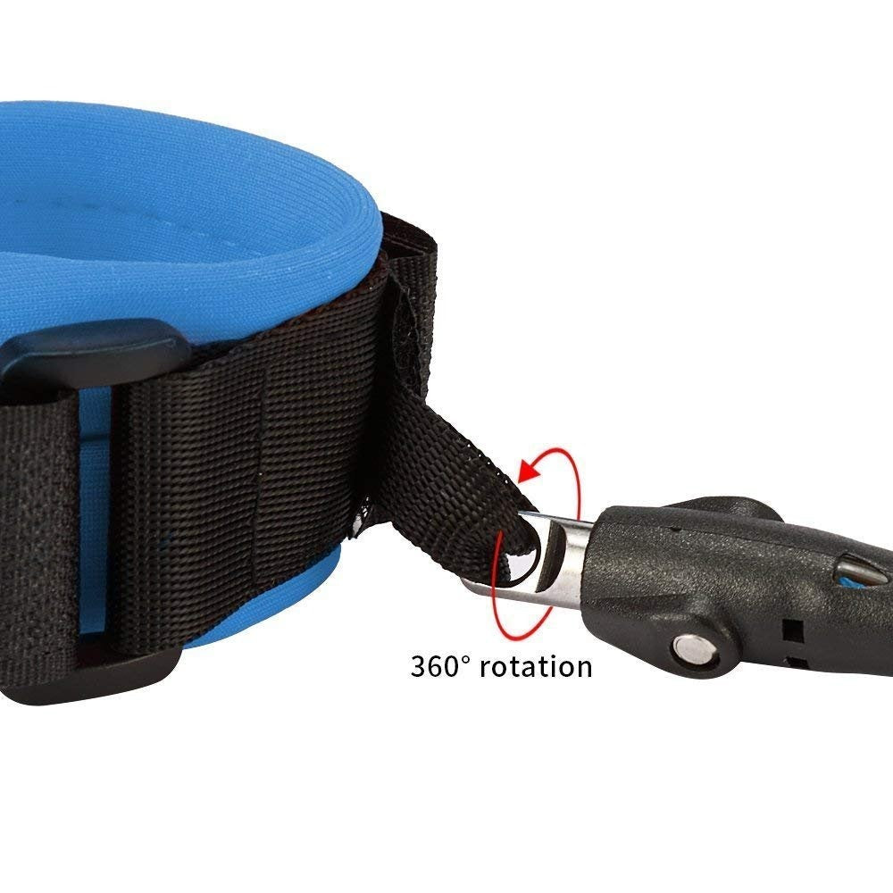 Anti Lost Safety Wrist Link Child Safety Harness Strap Rope Leash Walking Hand Belt Band Wristband(1.5m Blue)