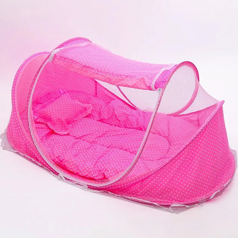 Baby Mosquito Net Bed (Pack of 1) – Soft, Portable, & Easy to Use, Ultimate Protection | pink |