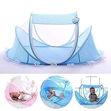 Baby Bed Mosquito Net Portable Folding Bed Pop Up Summer Travel Crib with Mosquito Net Baby Cot Newborn Baby Bed