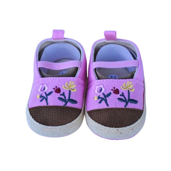 Baby Cotton Booties – Soft & Comfy for Girls | 0–18 Months