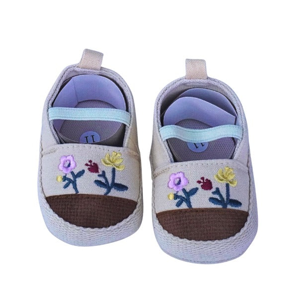 Baby Cotton Booties – Soft & Comfy for Girls | 0–18 Months violet
