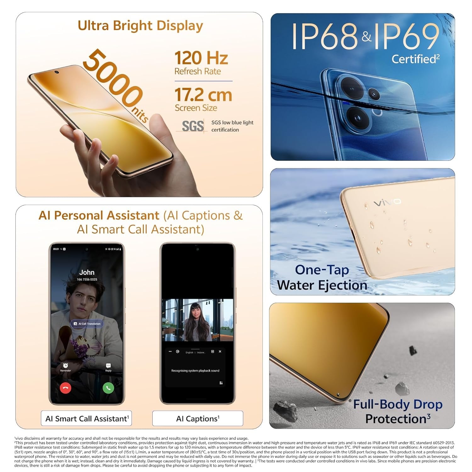 VIVO -  V60 5G 8GB 256GB AUSPICIUS GOLD