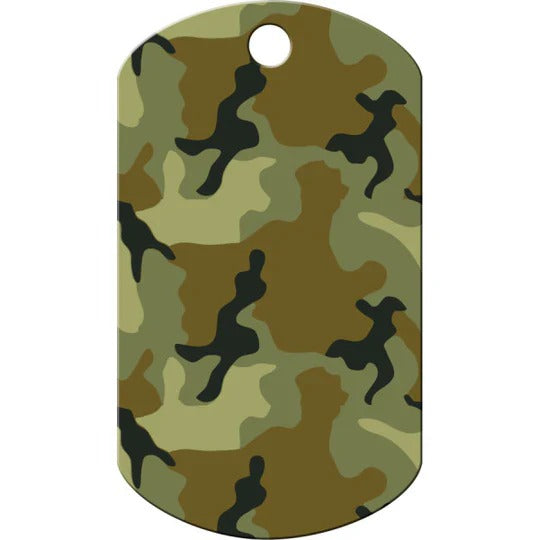 Quick Tag Camo Dog Name Tags-Green