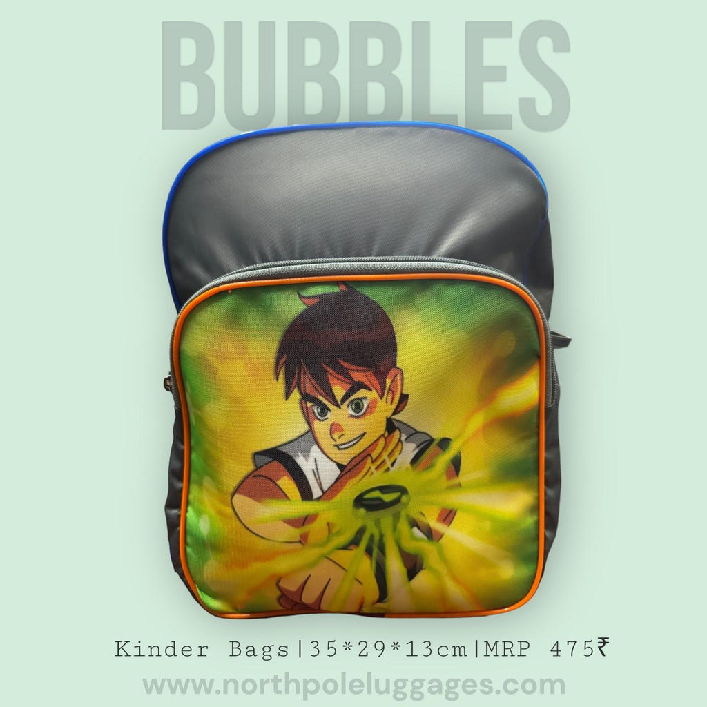 North Pole| Ben 10-themed children's backpack ,Lightweight Kids Backpack ,Cartoon Printed School Bag ,Small Size Kids School Bag ,Durable Kids Backpack