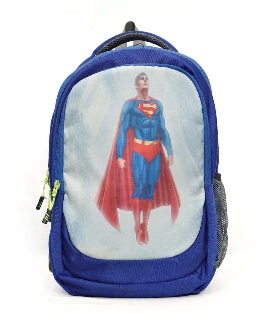 North Pole| Superman Kids School Bag,Superman Theme School Bag ,Superman Cartoon School Bag