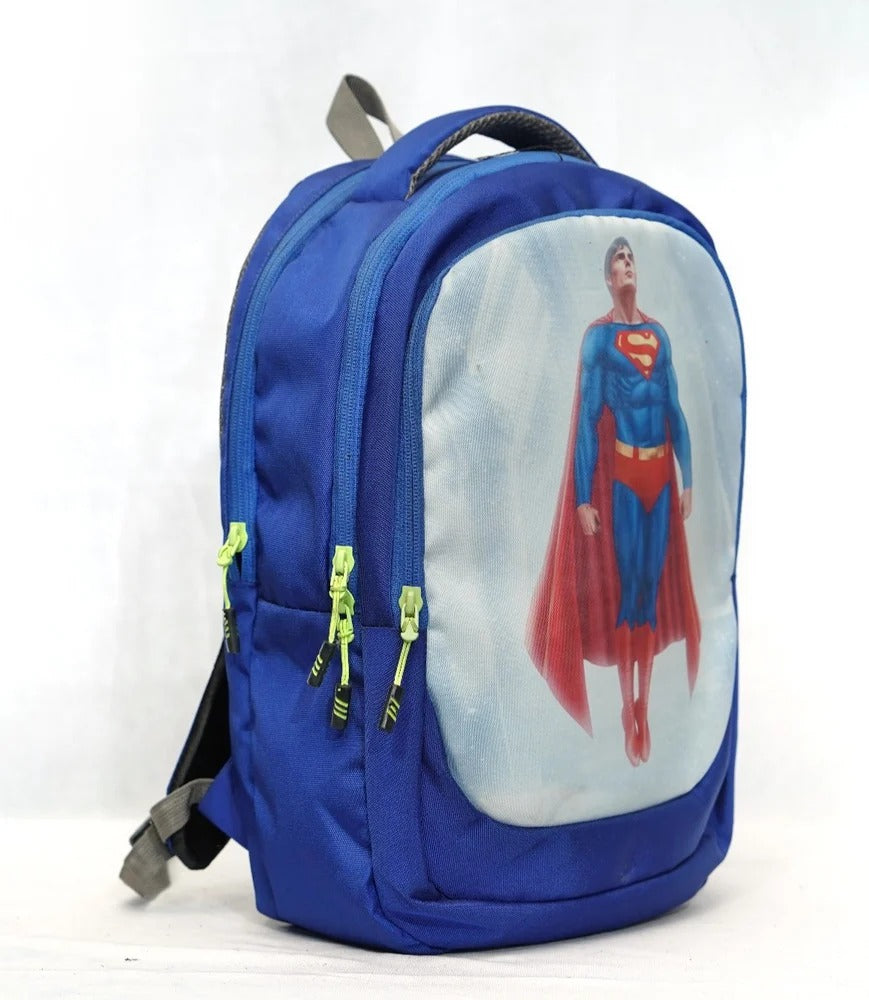 North Pole| Superman Kids School Bag,Superman Theme School Bag ,Superman Cartoon School Bag