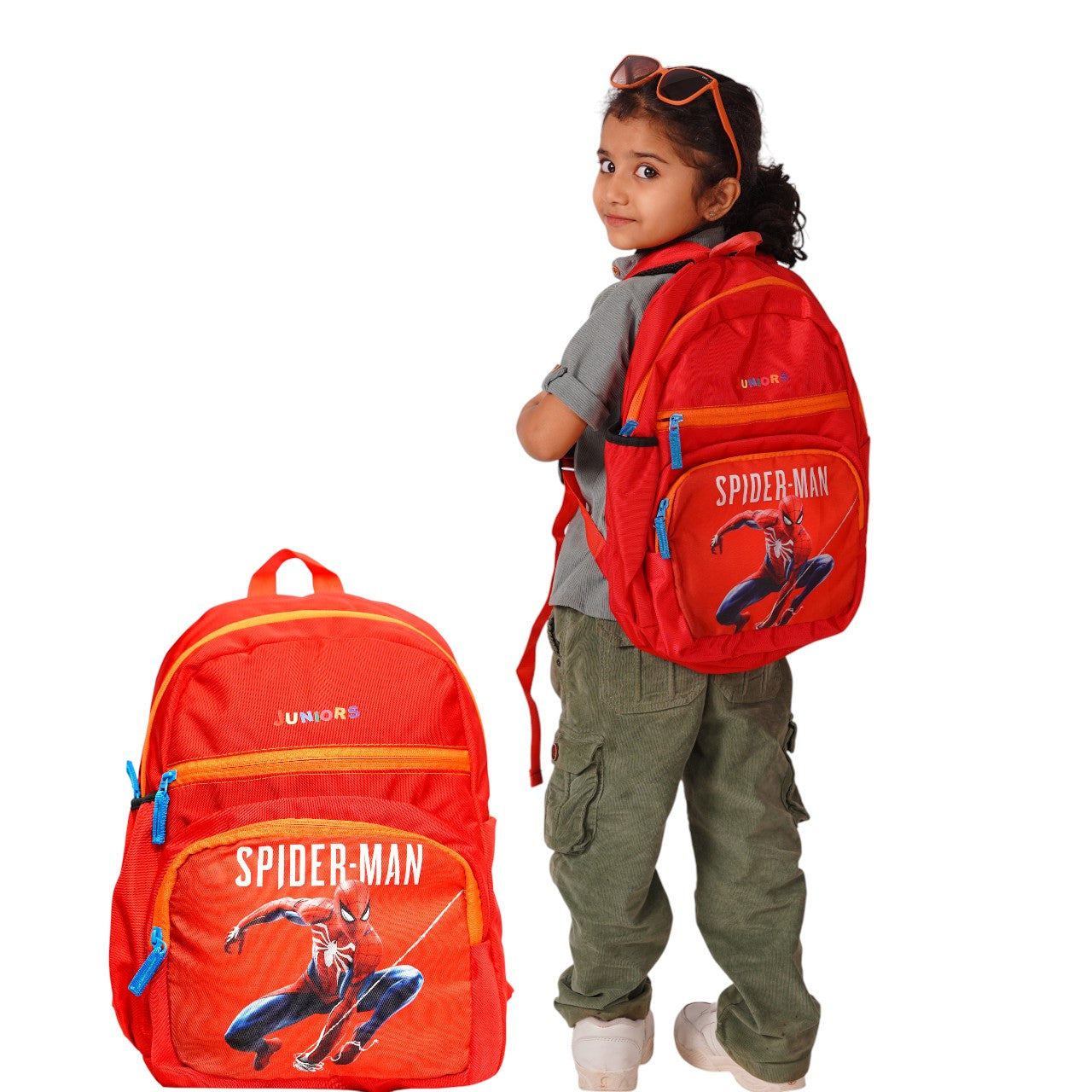 North Pole| Spider-Man kids back Bag,Spider-Man Cartoon Back Bag ,Lightweight Kids Backpack ,Cartoon Printed School Bag ,Durable Kids School Bag