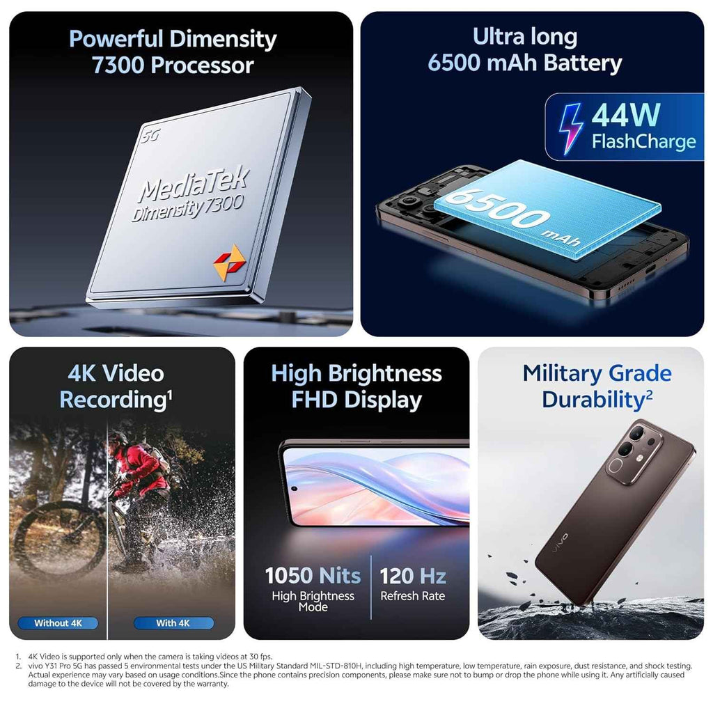 VIVO -  Y31 PRO 5G 8GB 128GB MOCHA BROWN