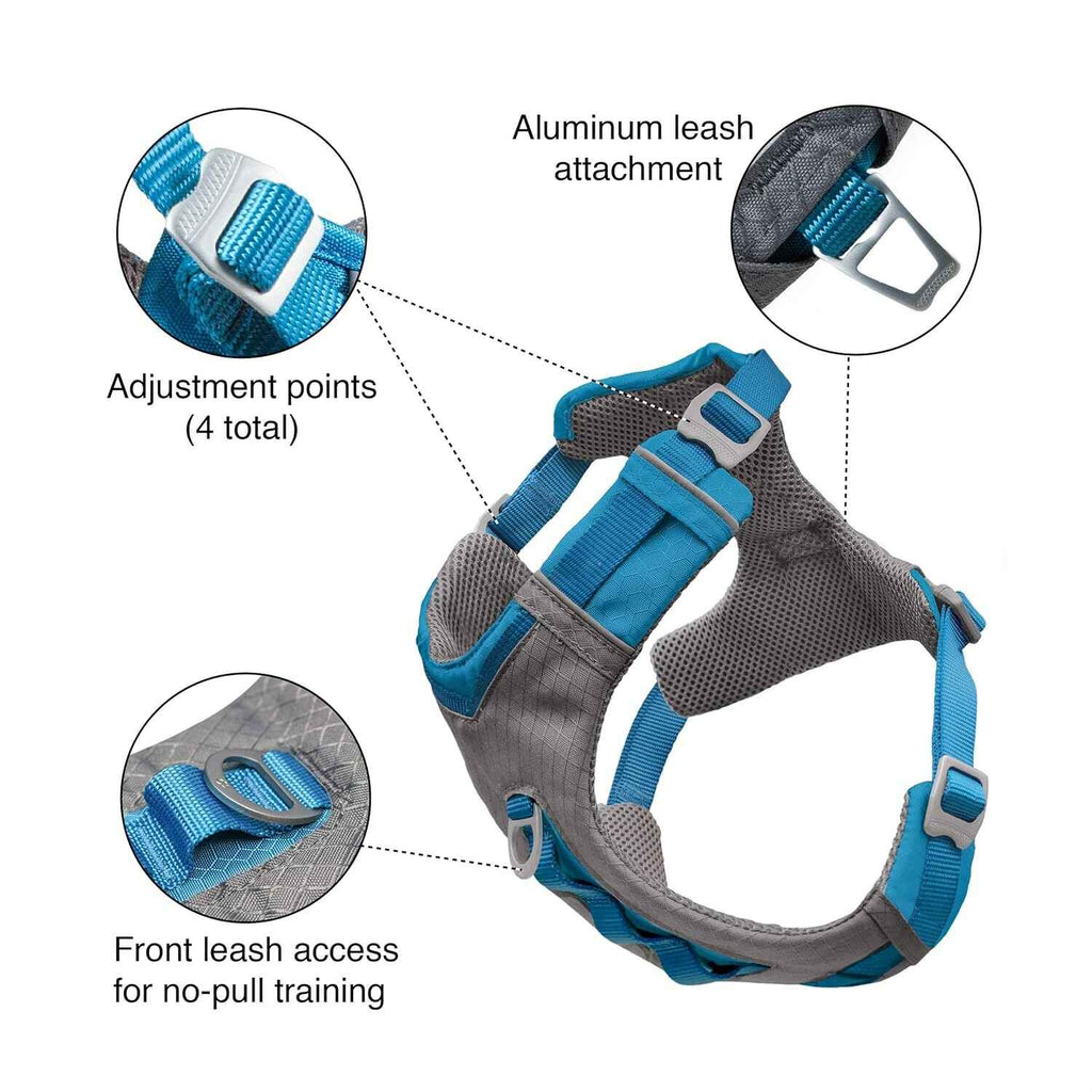 Kurgo Journey Air Dog Harness-Coastal Blue