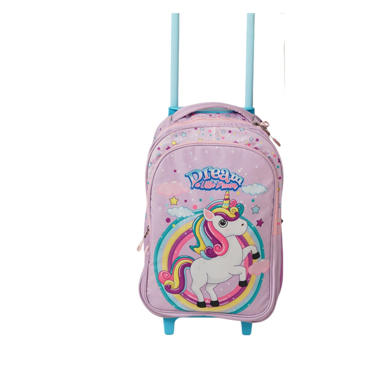 North pole| Unicorn 17" Kids Backpack Trolley Bag,Unicorn School Trolley Backpack, Unicorn Trolley School Bag ,Kids Unicorn Backpack with Wheels