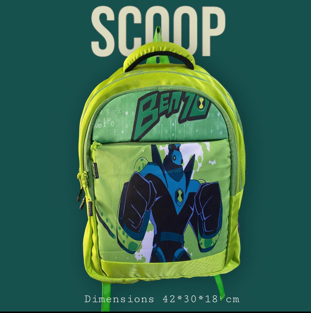 North Pole| Ben 10-themed kids' backpack,Lightweight Kids Backpack ,Durable Kids School Bag ,Cartoon Printed Backpack, Comfortable Back Bag for Kids