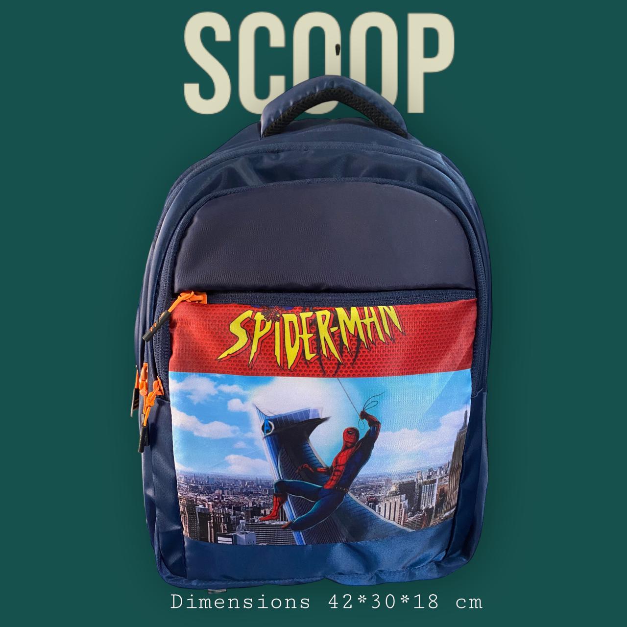 North Pole| Spider-Man backpack,Lightweight Kids Backpack ,Durable Kids School Bag ,Cartoon Printed Backpack ,Comfortable Back Bag for Kids